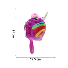 Kids Unicorn Plush Hair Brush - (1 Pc)