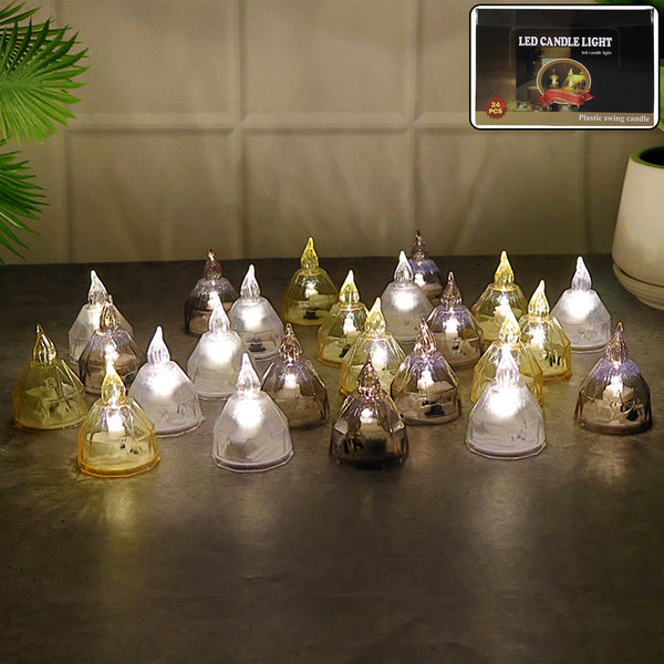 24 LED Candle Lights for Diwali