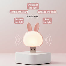 Cute USB Rabbit Night Light with Sound / Voice Activation